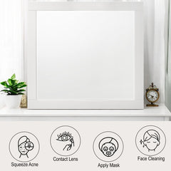 Chelsie White Mirror - Ornate Home