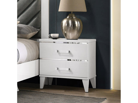 Chelsie White Nightstand - Ornate Home