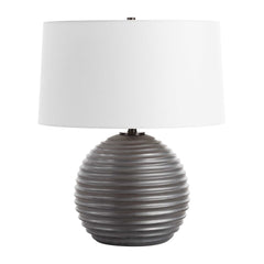 Chelsom Black/Bronze Ribbed Table Lamp - Ornate Home
