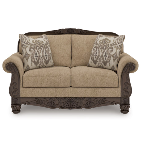Chelsworth Golden Loveseat - Ornate Home