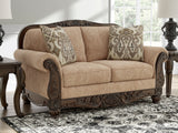 Chelsworth Golden Loveseat - Ornate Home