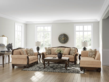 Chelsworth Golden Loveseat - Ornate Home
