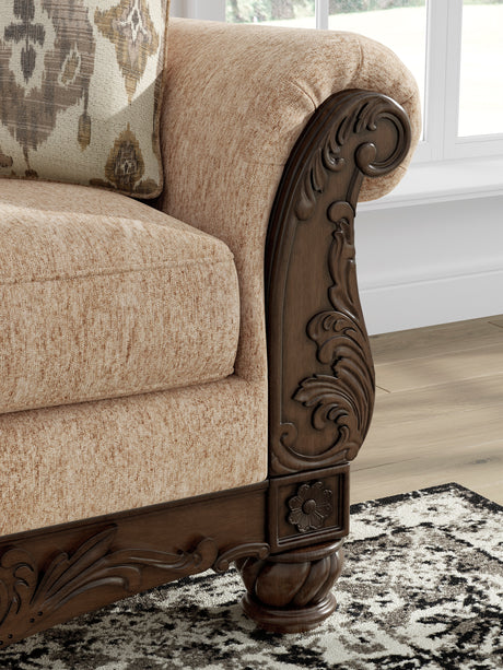Chelsworth Golden Loveseat - Ornate Home