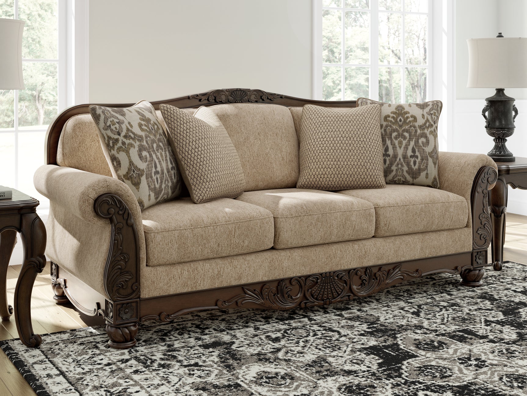 Chelsworth Golden Sofa and Loveseat - Ornate Home