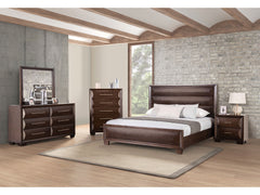 Chemnitz Espresso Queen 4 Piece Bedroom Set - Ornate Home