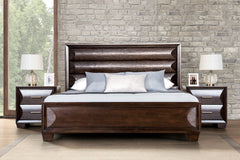 Chemnitz Espresso Queen 5 Piece Bedroom Set w/2 Nightstands - Ornate Home