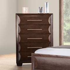Chemnitz Espresso Queen 5 Piece Bedroom Set w/Chest - Ornate Home