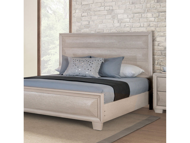 Chemnitz White Eastern King Bed - Ornate Home