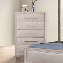 Chemnitz White Queen 5 Piece Bedroom Set w/Chest - Ornate Home