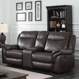 Chenai Brown Loveseat - Ornate Home