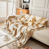 Chenille Abstract Soft Thick Reversible Oversized Couch Cover Blanket, Blanket on Sofa and The Couch - Ornate Home