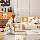 Chenille Abstract Soft Thick Reversible Oversized Couch Cover Blanket, Blanket on Sofa and The Couch - Ornate Home