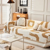 Chenille Abstract Soft Thick Reversible Oversized Couch Cover Blanket, Blanket on Sofa and The Couch - Ornate Home