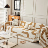 Chenille Abstract Soft Thick Reversible Oversized Couch Cover Blanket, Blanket on Sofa and The Couch - Ornate Home