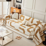 Chenille Abstract Soft Thick Reversible Oversized Couch Cover Blanket, Blanket on Sofa and The Couch - Ornate Home