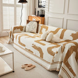 Chenille Abstract Soft Thick Reversible Oversized Couch Cover Blanket, Blanket on Sofa and The Couch - Ornate Home