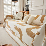 Chenille Abstract Soft Thick Reversible Oversized Couch Cover Blanket, Blanket on Sofa and The Couch - Ornate Home