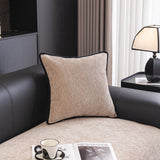 Chenille Couch Cover with Scalloped Edge, Non-Slip Modular Slipcover Sectional - Ornate Home