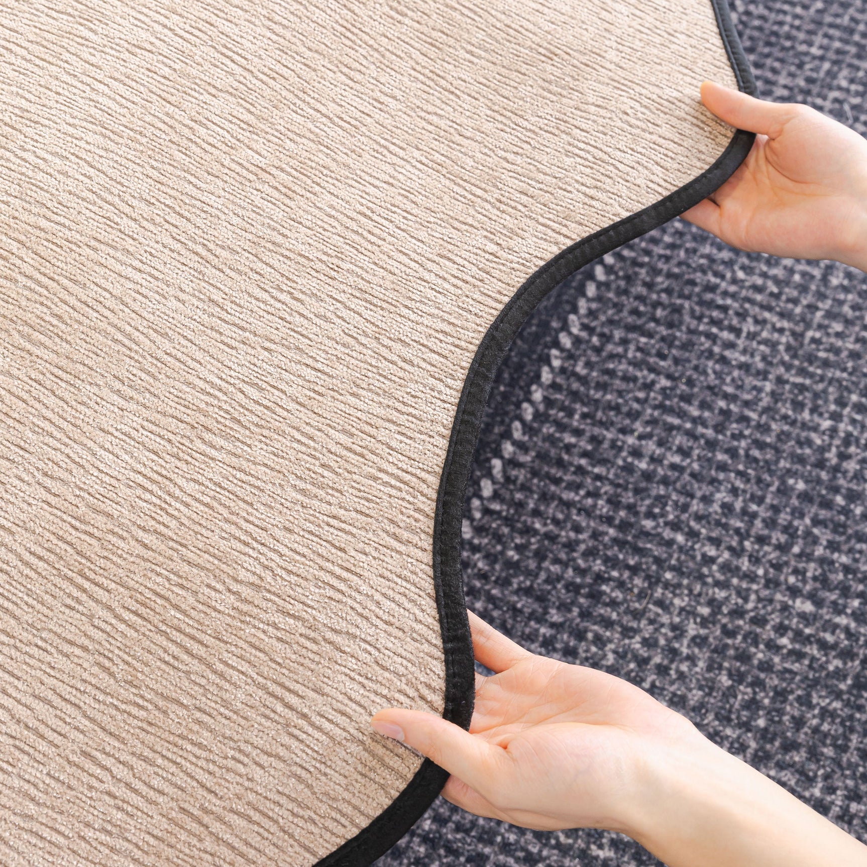 Chenille Couch Cover with Scalloped Edge, Non-Slip Modular Slipcover Sectional - Ornate Home