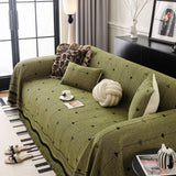 Chenille Couch Throw Cover Decorative Herringbone Sofa Blanket Protector for Couch - Ornate Home