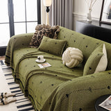 Chenille Couch Throw Cover Decorative Herringbone Sofa Blanket Protector for Couch - Ornate Home