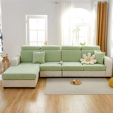 Chenille Cushion Covers for 1/2/3/4 Seater Sofas and L-shaped Couches, Furniture Covers for Pets - Ornate Home