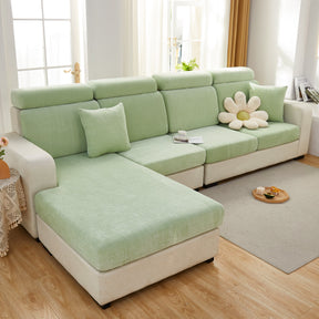 Chenille Cushion Covers for 1/2/3/4 Seater Sofas and L-shaped Couches, Furniture Covers for Pets - Ornate Home