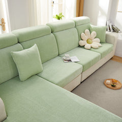 Chenille Cushion Covers for 1/2/3/4 Seater Sofas and L-shaped Couches, Furniture Covers for Pets - Ornate Home