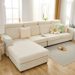 Chenille Cushion Covers for 1/2/3/4 Seater Sofas and L-shaped Couches, Furniture Covers for Pets - Ornate Home