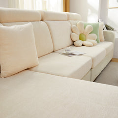 Chenille Cushion Covers for 1/2/3/4 Seater Sofas and L-shaped Couches, Furniture Covers for Pets - Ornate Home