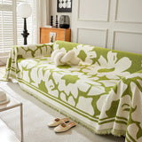 Chenille Floral Soft Thick Reversible Blanket Covers for Couch, Couch Protector Blanket Cover Sofa - Ornate Home