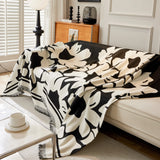 Chenille Floral Soft Thick Reversible Blanket Covers for Couch, Couch Protector Blanket Cover Sofa - Ornate Home