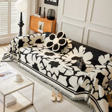 Chenille Floral Soft Thick Reversible Blanket Covers for Couch, Couch Protector Blanket Cover Sofa - Ornate Home