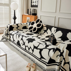 Chenille Floral Soft Thick Reversible Blanket Covers for Couch, Couch Protector Blanket Cover Sofa - Ornate Home