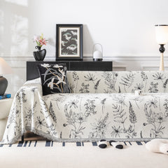 Chenille Giverny Couch Cover, Cozy Blankets for Sofa and Couch, Slip Covers for Couch Sectional - Ornate Home