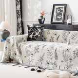 Chenille Giverny Couch Cover, Cozy Blankets for Sofa and Couch, Slip Covers for Couch Sectional - Ornate Home