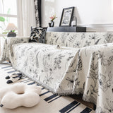 Chenille Giverny Couch Cover, Cozy Blankets for Sofa and Couch, Slip Covers for Couch Sectional - Ornate Home