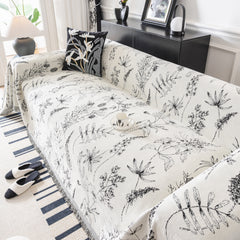 Chenille Giverny Couch Cover, Cozy Blankets for Sofa and Couch, Slip Covers for Couch Sectional - Ornate Home