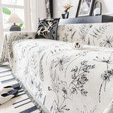 Chenille Giverny Couch Cover, Cozy Blankets for Sofa and Couch, Slip Covers for Couch Sectional - Ornate Home