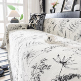Chenille Giverny Couch Cover, Cozy Blankets for Sofa and Couch, Slip Covers for Couch Sectional - Ornate Home