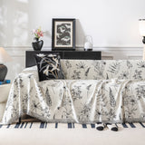 Chenille Giverny Couch Cover, Cozy Blankets for Sofa and Couch, Slip Covers for Couch Sectional - Ornate Home