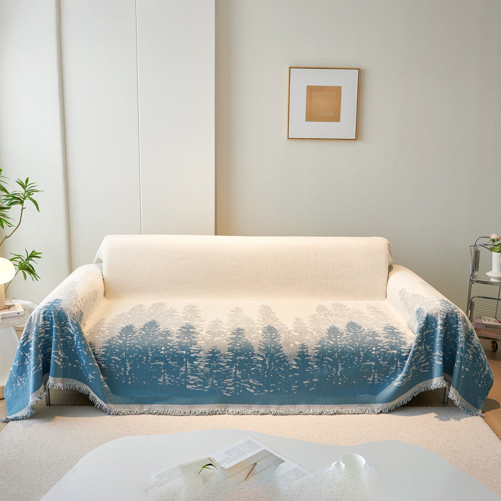 Chenille Grove Sofa Cover Blanket Furniture Protector, Couch Protector Sofa Throw Cover for Couches - Ornate Home
