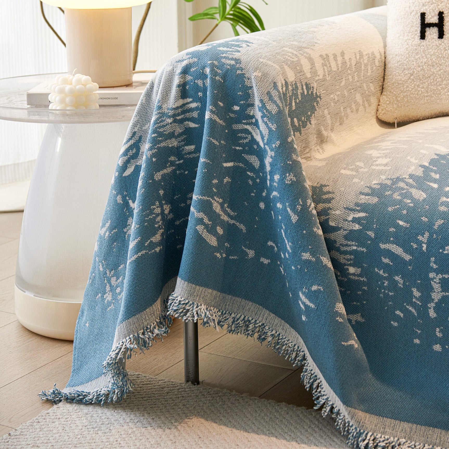 Chenille Grove Sofa Cover Blanket Furniture Protector, Couch Protector Sofa Throw Cover for Couches - Ornate Home