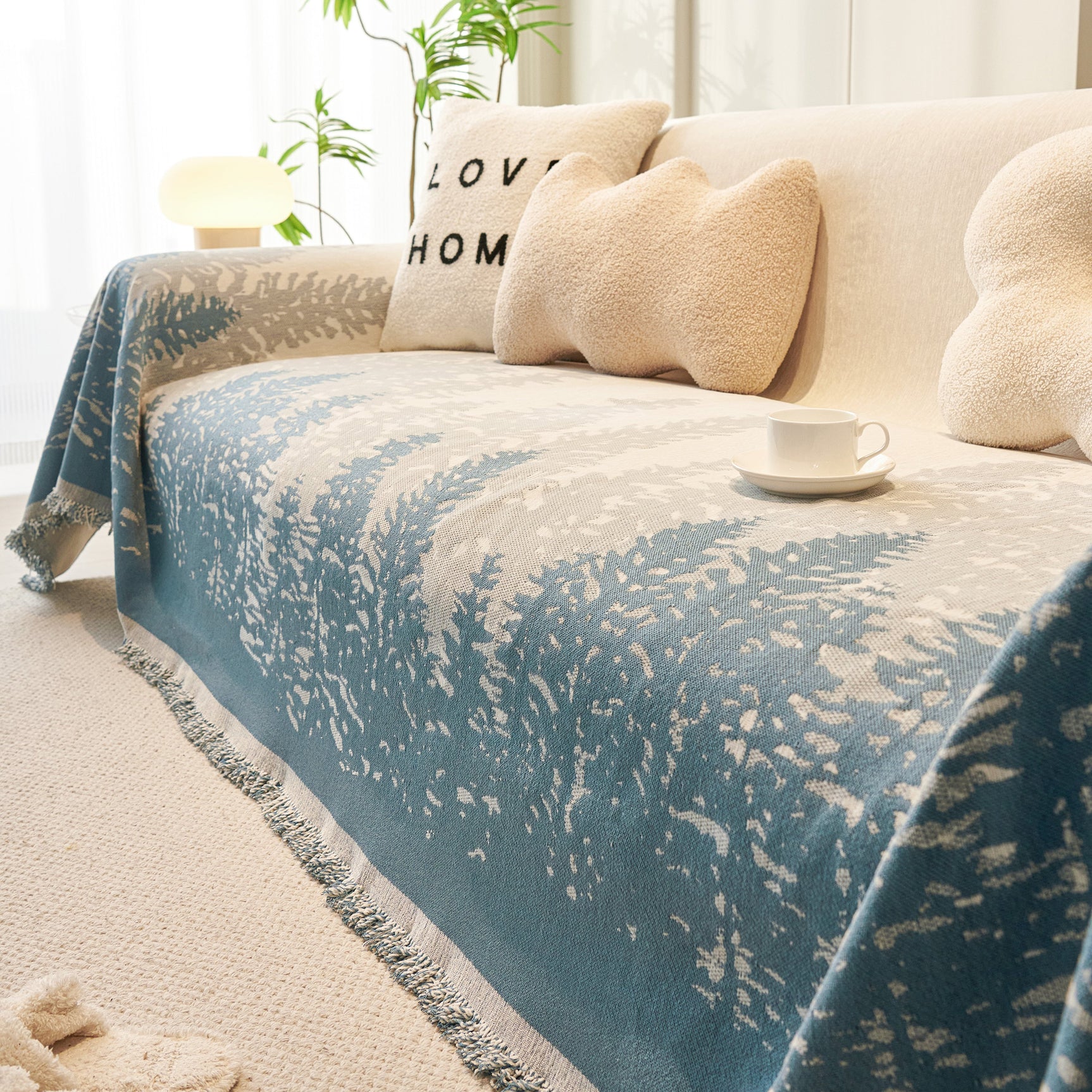 Chenille Grove Sofa Cover Blanket Furniture Protector, Couch Protector Sofa Throw Cover for Couches - Ornate Home