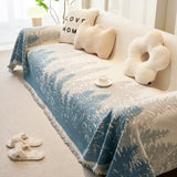 Chenille Grove Sofa Cover Blanket Furniture Protector, Couch Protector Sofa Throw Cover for Couches - Ornate Home
