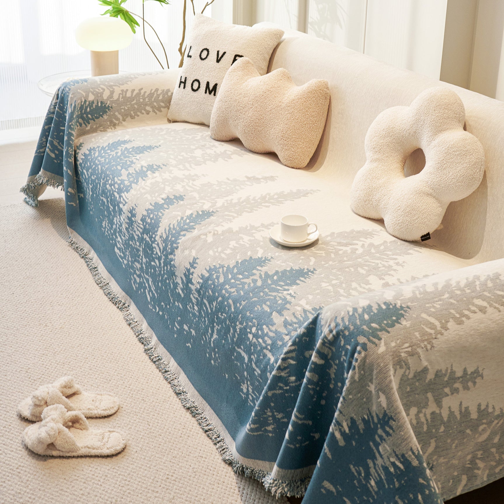 Chenille Grove Sofa Cover Blanket Furniture Protector, Couch Protector Sofa Throw Cover for Couches - Ornate Home