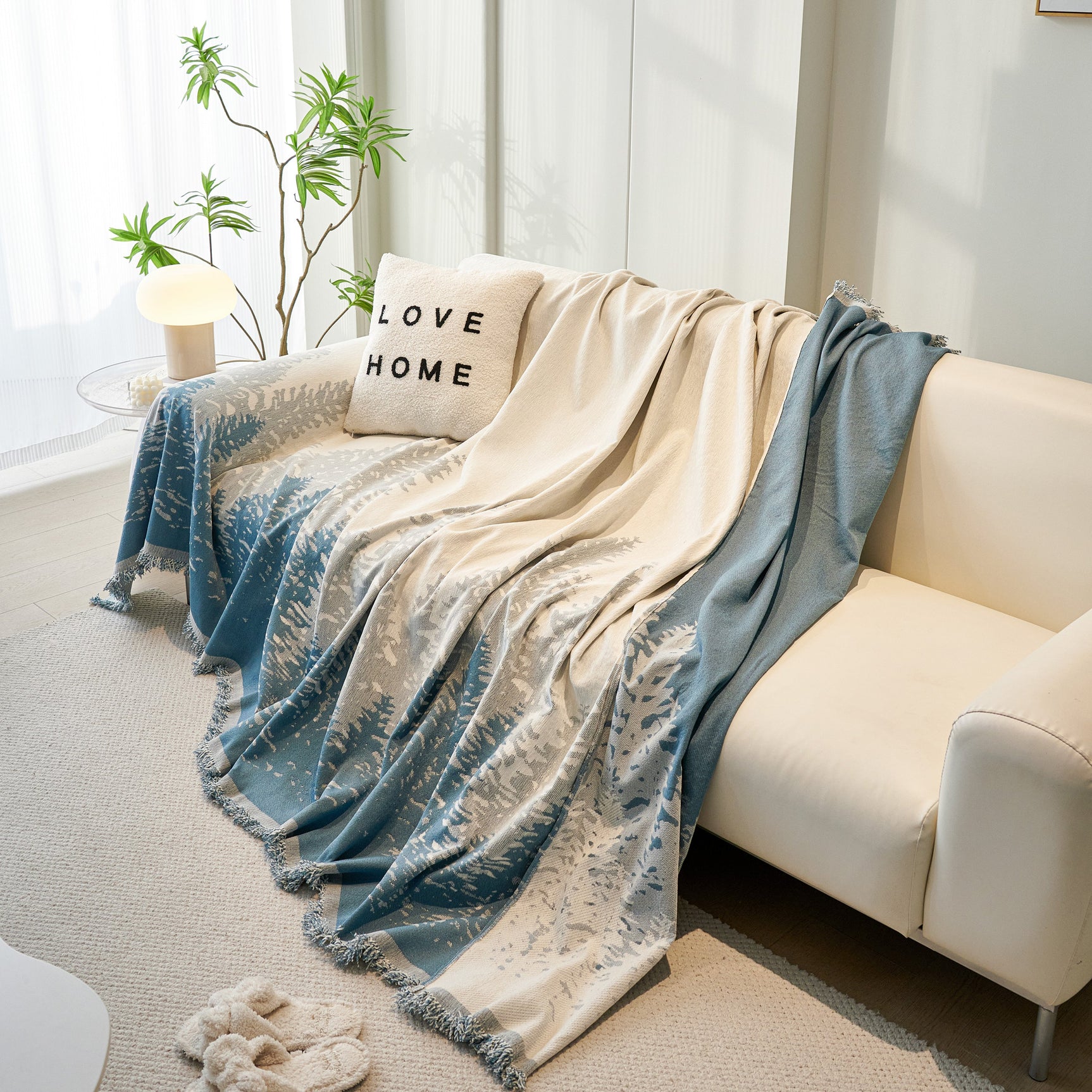 Chenille Grove Sofa Cover Blanket Furniture Protector, Couch Protector Sofa Throw Cover for Couches - Ornate Home