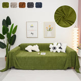Chenille Herringbone Couch Cover Blanket, Sectional with Washable Covers, Furniture Covers for Sofas - Ornate Home