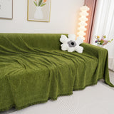 Chenille Herringbone Couch Cover Blanket, Sectional with Washable Covers, Furniture Covers for Sofas - Ornate Home