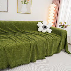 Chenille Herringbone Couch Cover Blanket, Sectional with Washable Covers, Furniture Covers for Sofas - Ornate Home